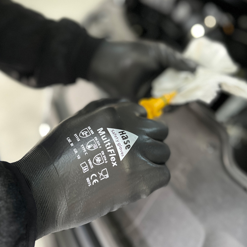 gants résistants aux produits chimiques nylon (18 gauge) taille 10 (photo)