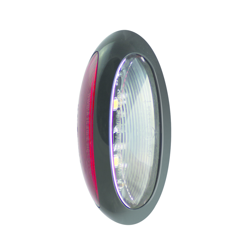feu d'encombrement rood/wit à gauche et à droite (universel) câble 300mm 12/24V (photo)