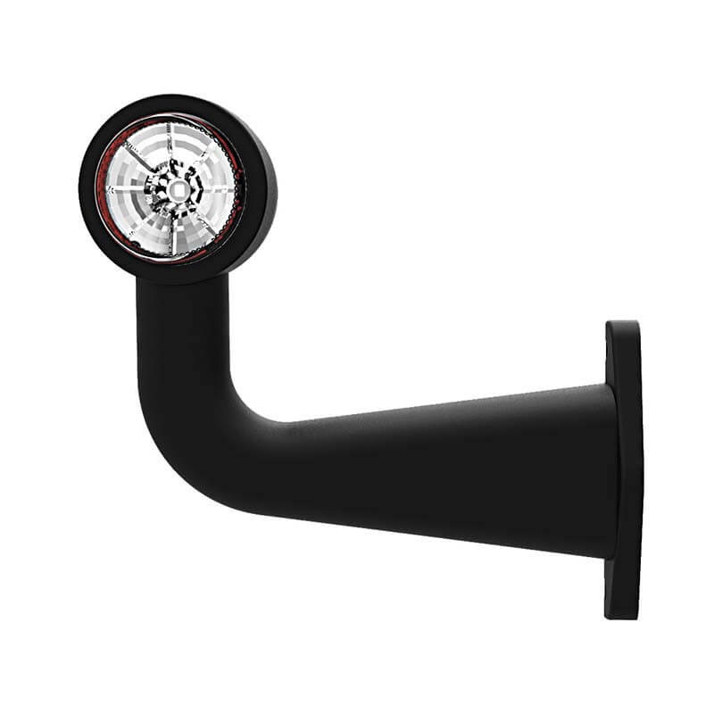 feu d'encombrement rood/wit droit câble 200 mm 12/24V (photo)