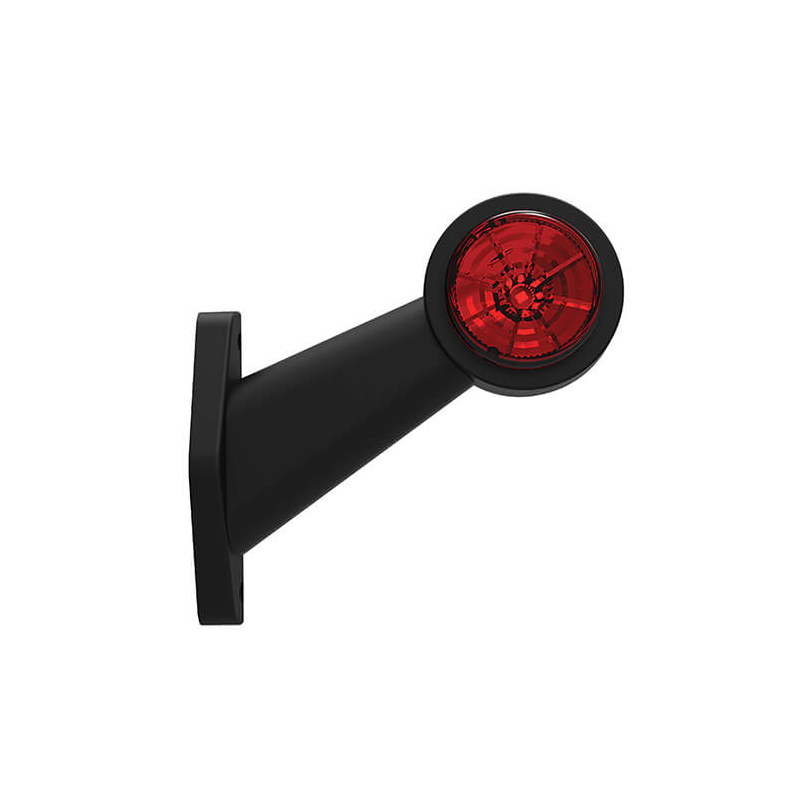 feu d'encombrement rood/wit droit câble 200 mm 12/24V (photo)