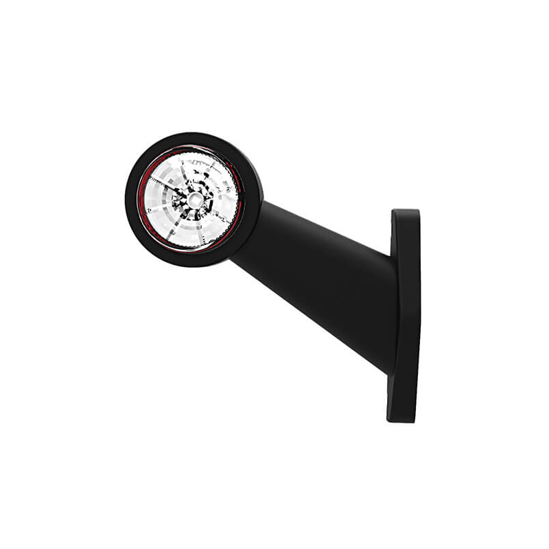 feu d'encombrement rood/wit droit câble 200 mm 12/24V (photo)