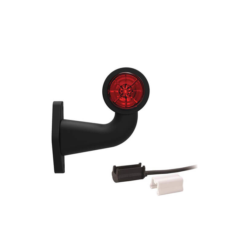 feu d'encombrement rood/wit gauche P&R câble 200mm, 1,5mm² 12/24V (photo)