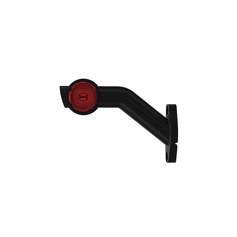 feu d'encombrement rouge/blanc/orange droit câble 200 mm IP68 12/24V (photo)