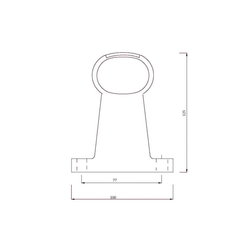 feu d'encombrement SUPERPOINT II version “courte” rouge / blanc / orange DC câble 1000mm (photo)