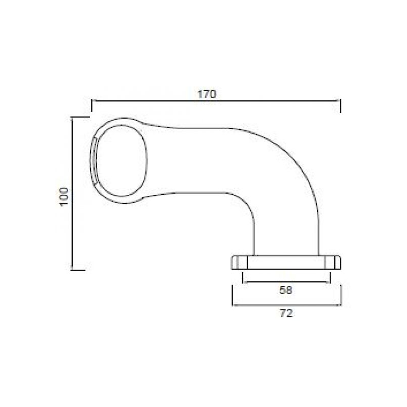 feu d'encombrement SUPERPOINT II version “Earpoint” rouge / blanc / orange droit DC câble 1000mm (photo)