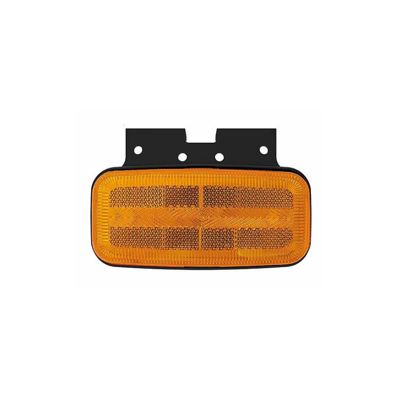 feu de position latéral avec fonction de clignotant cable 500mm 12/24vV orange (photo)