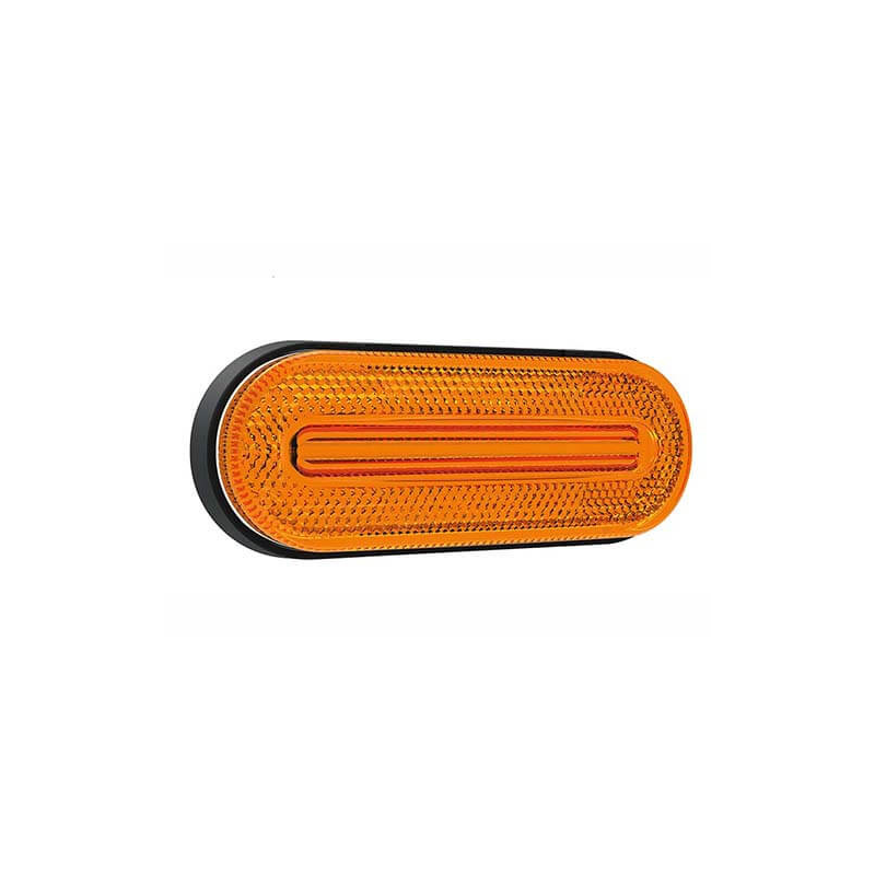 feu de position latéral cable 500mm 12/24vV orange (photo)