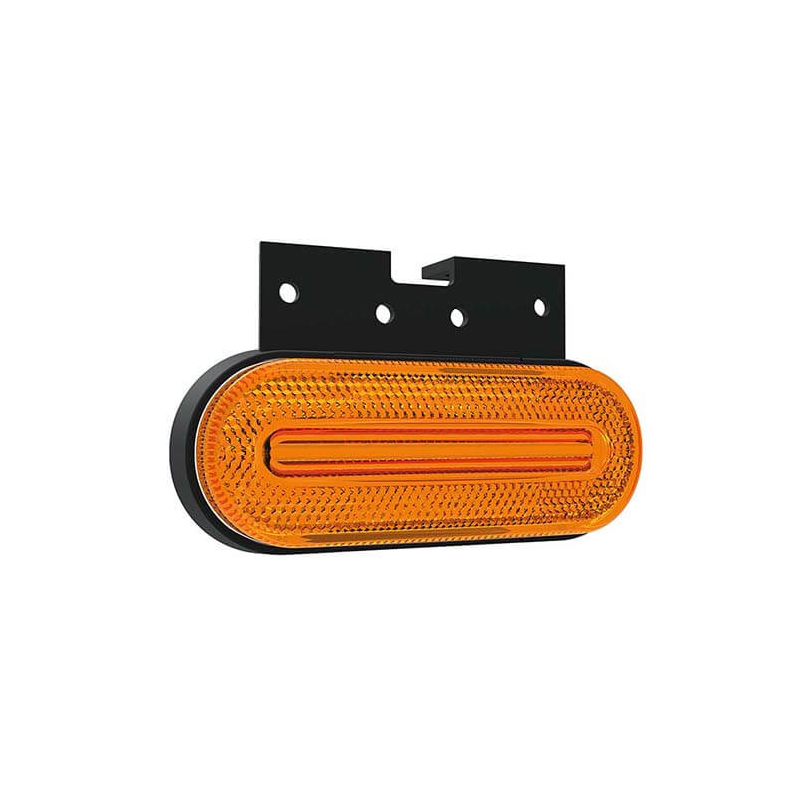 feu de position latéral cable 500mm 12/24vV orange (photo)