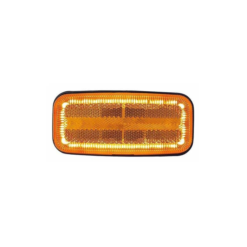 feu de position latéral cable 500mm 12/24vV orange (photo)