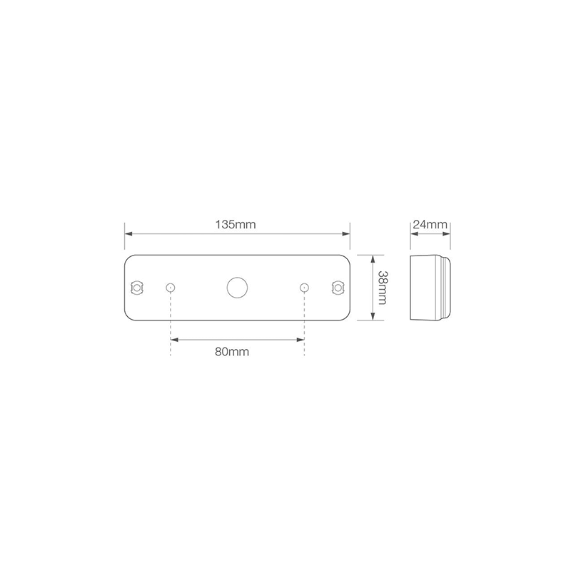 feu arrière LED câble 18cm câble universel universel 12/24V (photo)