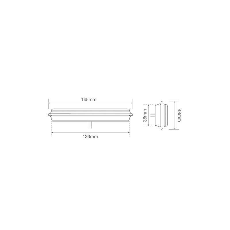 feu arrière LED câble 18cm câble universel universel 12/24V (photo)
