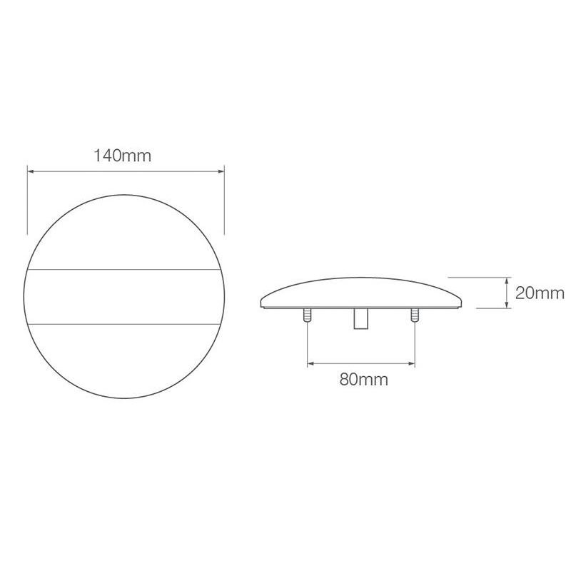 feu arrière LED câble 40cm câble universel universel 12/24V (photo)