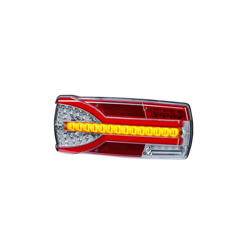 feu arrière LED câble droit droit 12/24V Lavaflow (photo)