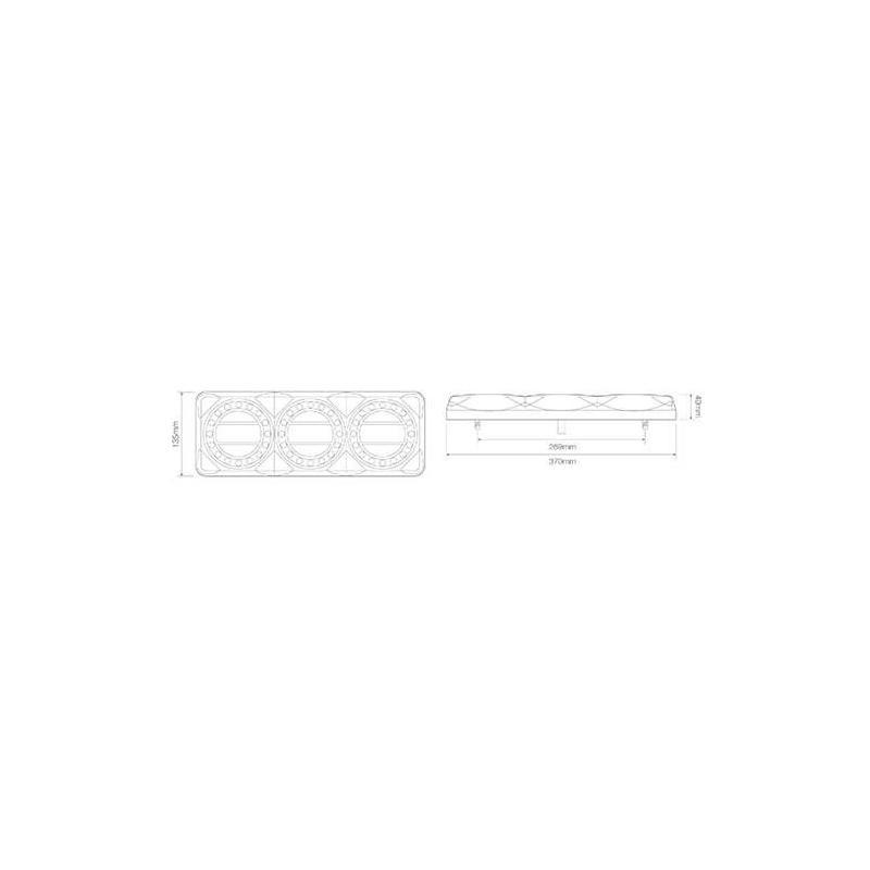 feu arrière LED câble universel 12/24V (photo)