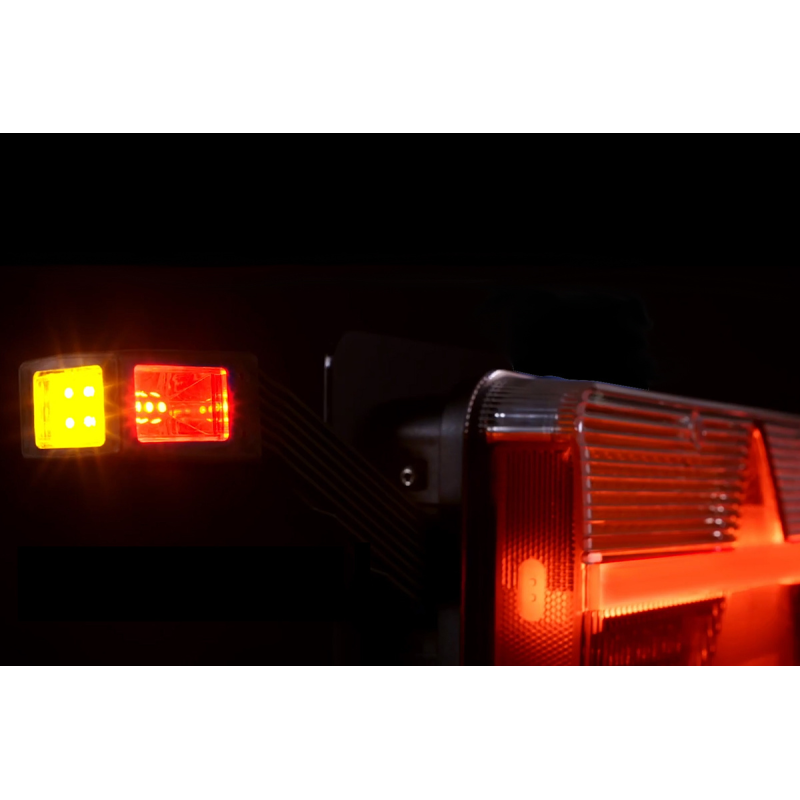 feu arrière LED connecteur AMP 7 PIN droit 9/36V Lavaflow (photo)