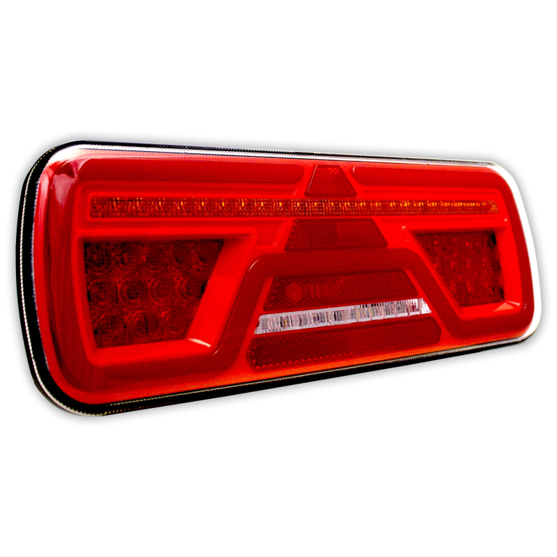 feu arrière LED connecteur AMP 7 PIN droit droit 12/24V Lavaflow (photo)