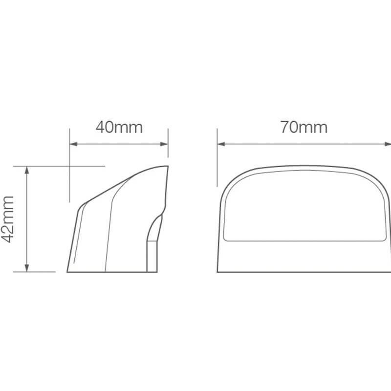 éclairage de plaque LED 12/24V 200mm blanc (photo)