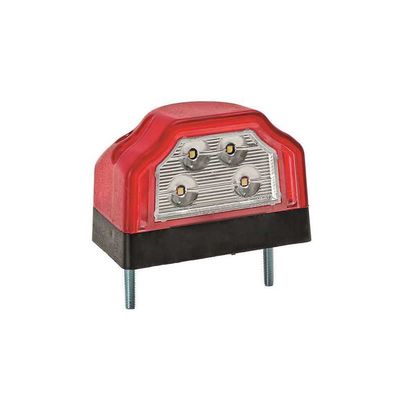 éclairage de plaque LED 12/24V P&R câble 200mm, 2x 1,5mm² rood/wit (photo)