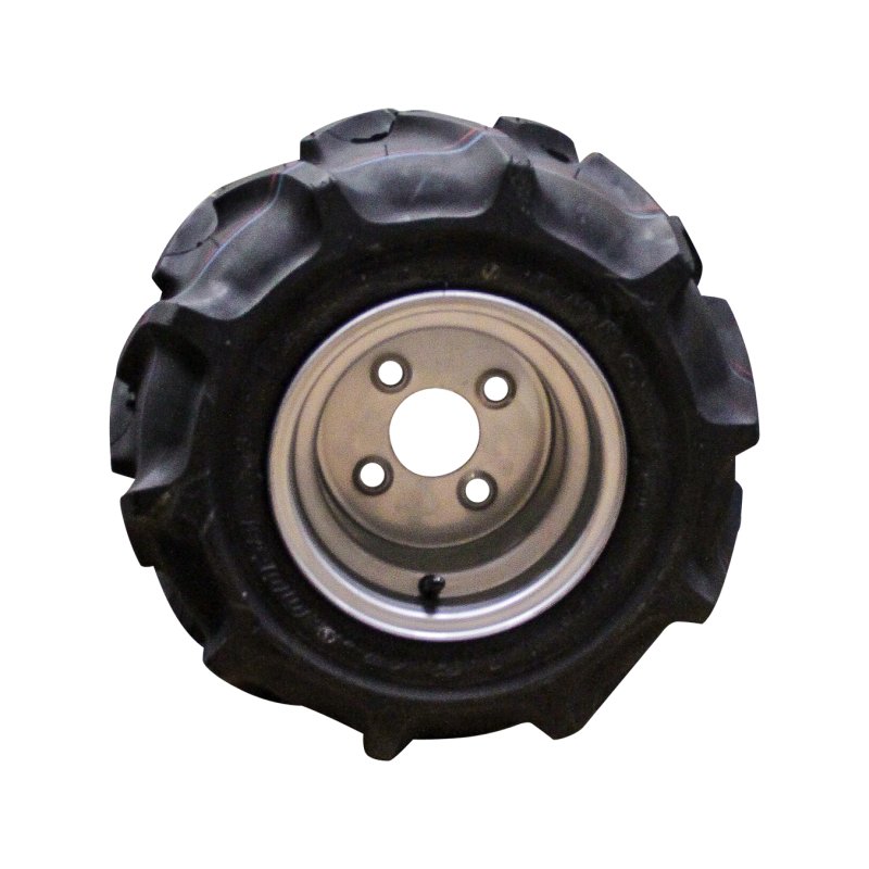 pneu + roue 17x8.00-8 7.00Bx8H2 ET-2 60/100/4 métal DI-1001 gris argent