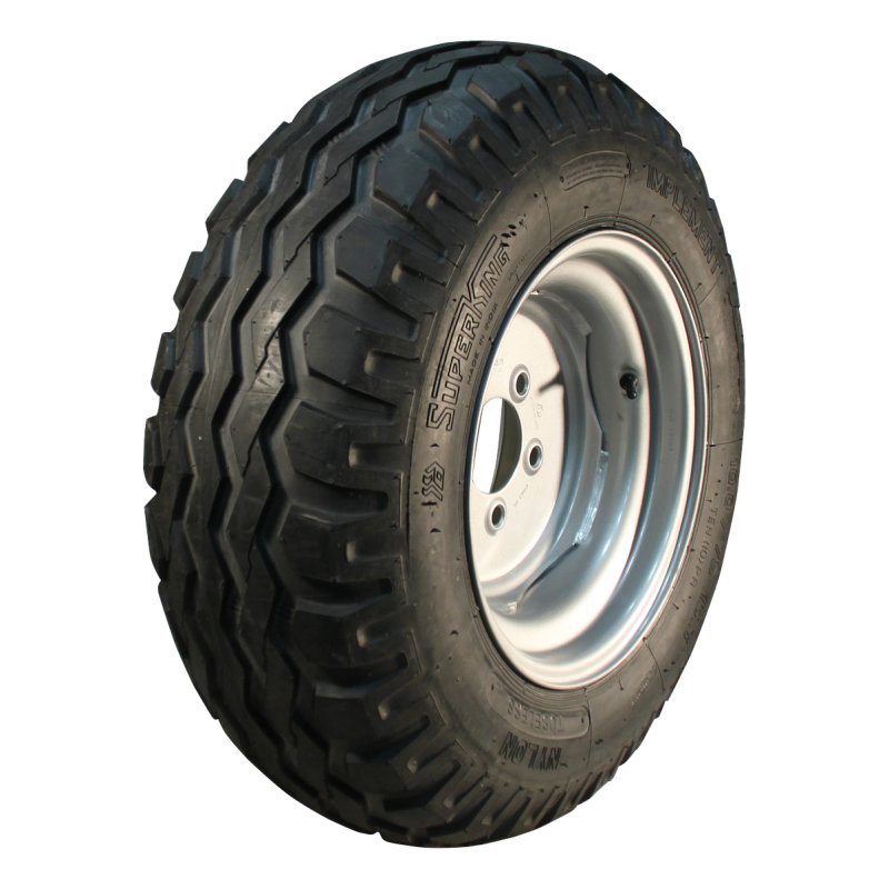 pneu + roue 10.0/75-15.3 9.00x15.3 ET0 94/140/5 métal AW-909 gris argent