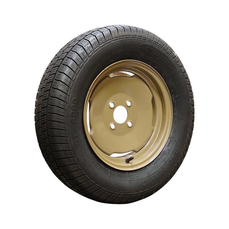 pneu + roue 165 R13C 4Jx13H ET0 60/100/4 métal Kargomax ST-6000 M+S gris vert