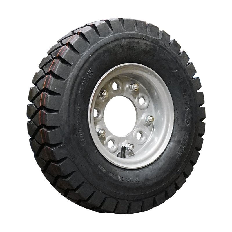 pneu + roue 5.00-8 3.00D-8 ET0 94/140/5 métal V-2502 gris argent