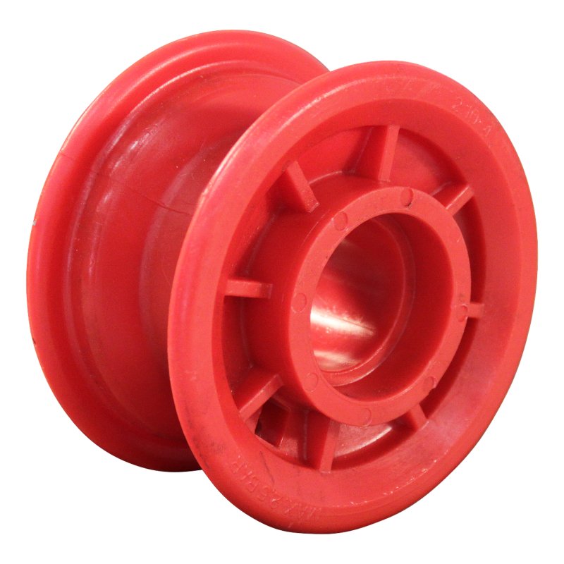 roue 2.10x4 ET0 alésage pour roulement à billes NL75mm plastique Rouge deux cotes 47x14