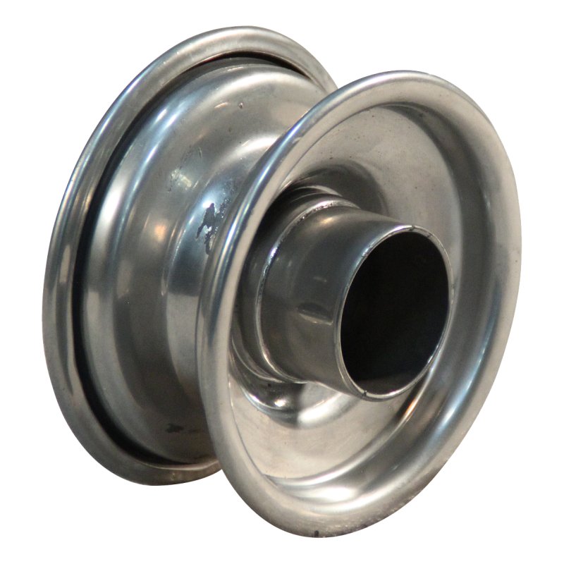 roue 1.50x3 ET0 siège de roulement à rouleaux Ø30.2 NL60mm métal gris argent