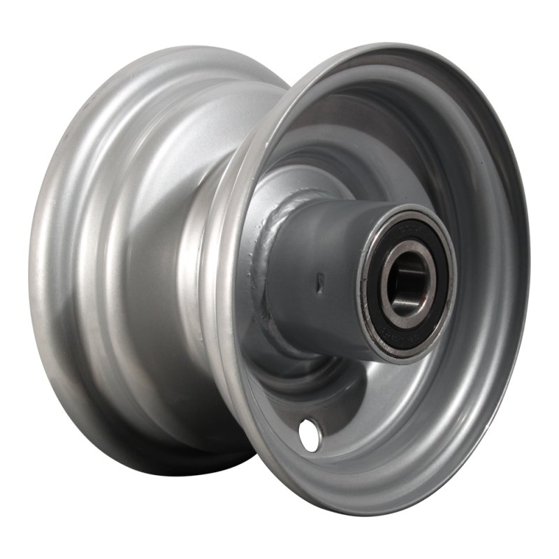 roue 3.00x5 ET0 roulement à billes Ø20 NL100mm métal gris argent