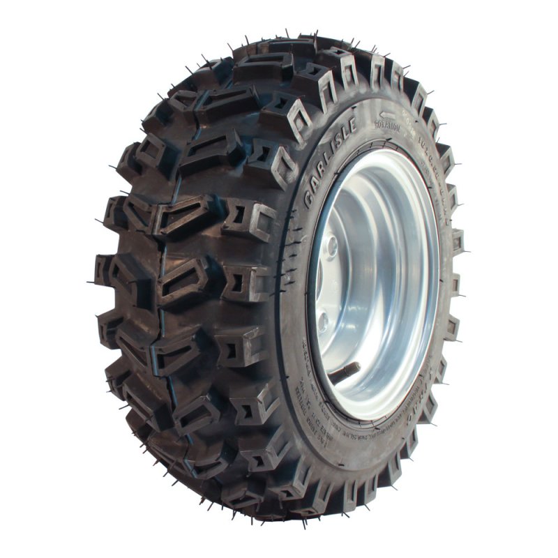 pneu + roue 16x6.50-8 5.50x8H2 ET-2 60/100/4 métal X-Trac gris argent