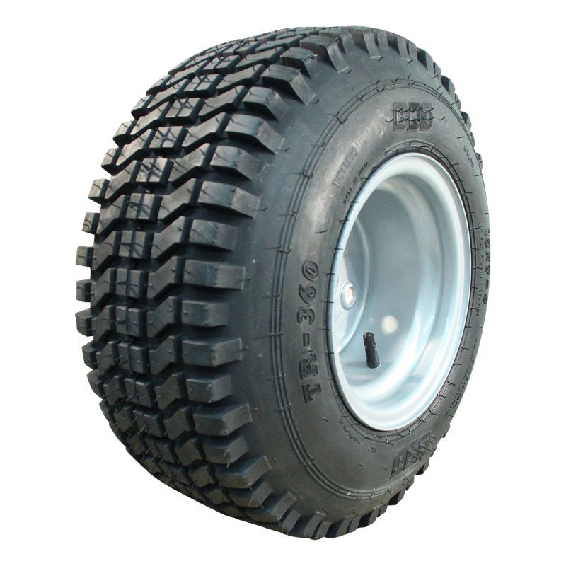 pneu + roue 18x7.00-8 5.50x8H2 ET-2 60/100/4 métal TR-360 gris argent