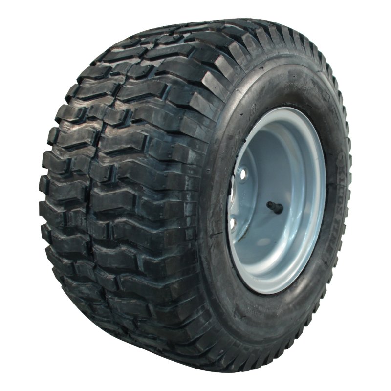 pneu + roue 18x8.50-8 7.00Bx8H2 ET-2 60/100/4 métal V-3501 gris argent