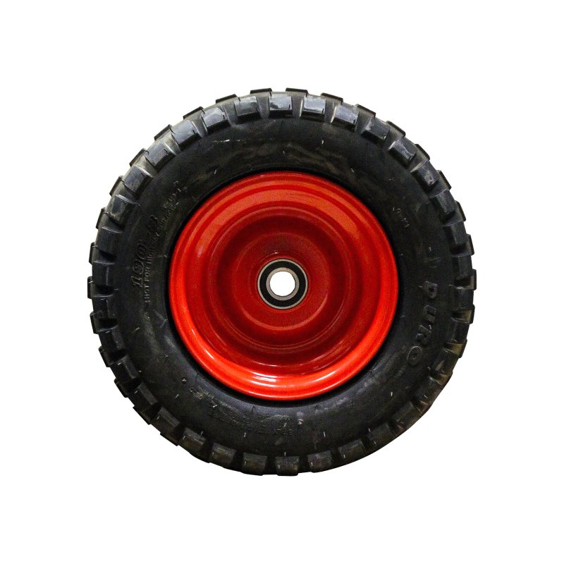pneu + roue 190-8 5.50Bx8H2 ET0 NL100mm métal HF-400 Rouge