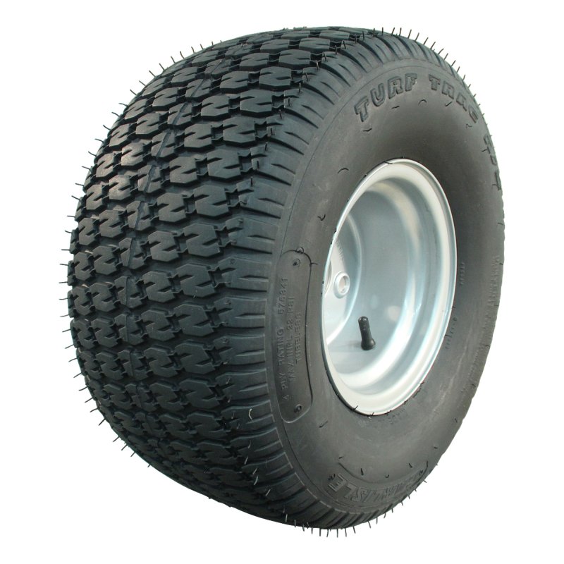 pneu + roue 20x10.00-8 (250/60-8) 7.00Bx8H2 ET-2 60/100/4 métal Turf Trac R/S gris argent