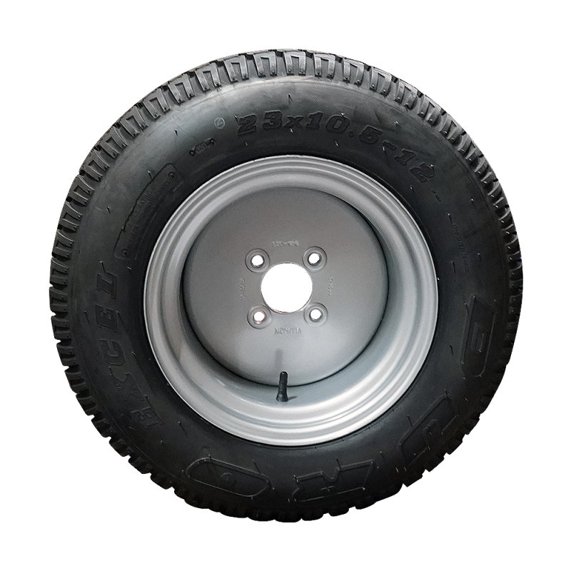 pneu + roue 23x10.50-12 8.50Ix12H2 ET-10 63,5/100/4 métal HF-293 gris argent