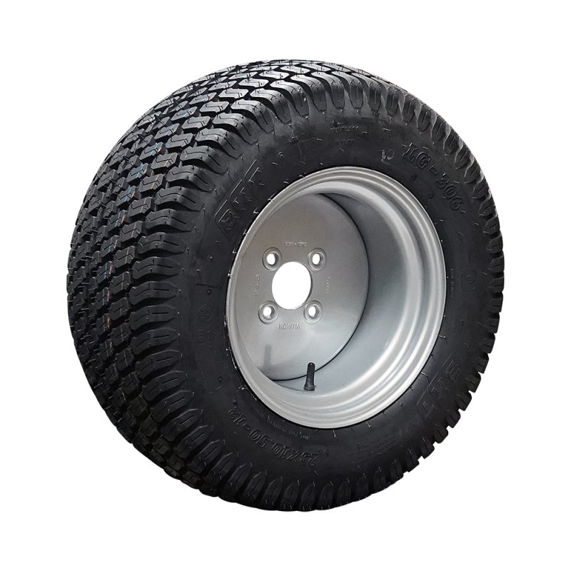 pneu + roue 23x10.50-12 8.50Ix12H2 ET-10 63,5/100/4 métal LG-306 gris argent