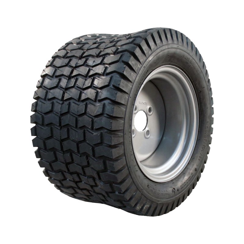 pneu + roue 23x10.50-12 8.50Ix12H2 ET-10 63,5/100/4 métal Turf Saver gris argent