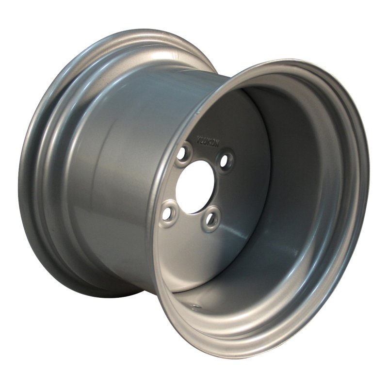 pneu + roue 23x10.50-12 8.50Ix12H2 ET-10 63,5/100/4 métal Turf Saver gris argent