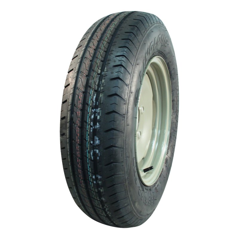 pneu + roue 185 R14C 5Jx14H2 ET0 60/100/4 métal R701 M+S gris argent