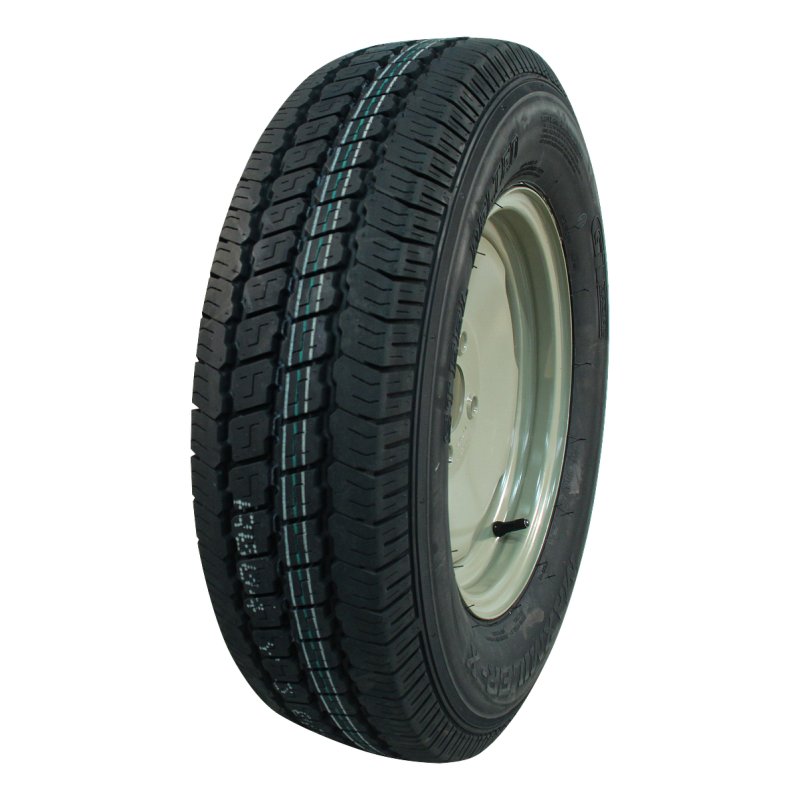 pneu + roue 195 R14C 5Jx14H2 ET0 94/140/5 métal Maxmiler Pro gris argent