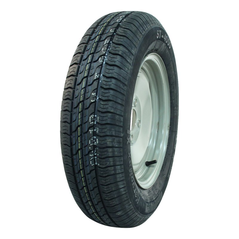 195/65 R15 7Jx15 ET0 94/140/5 métal XL Kargomax ST-4000 M+S gris argent pneu + roue +