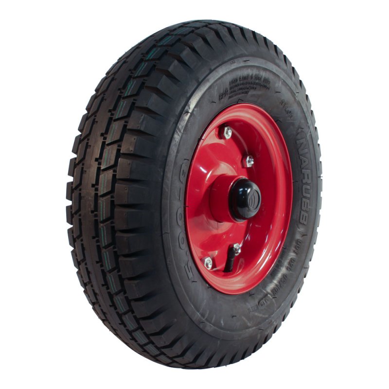 pneu + roue 5.00-8 3.00D-8 ET0 NL88mm métal S-7102 Rouge +