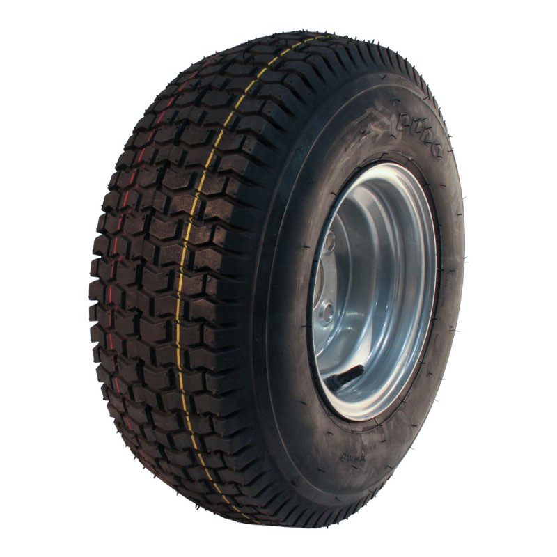 pneu + roue 18x6.50-8 5.50x8H2 ET-2 60/100/4 métal HF-224 gris argent