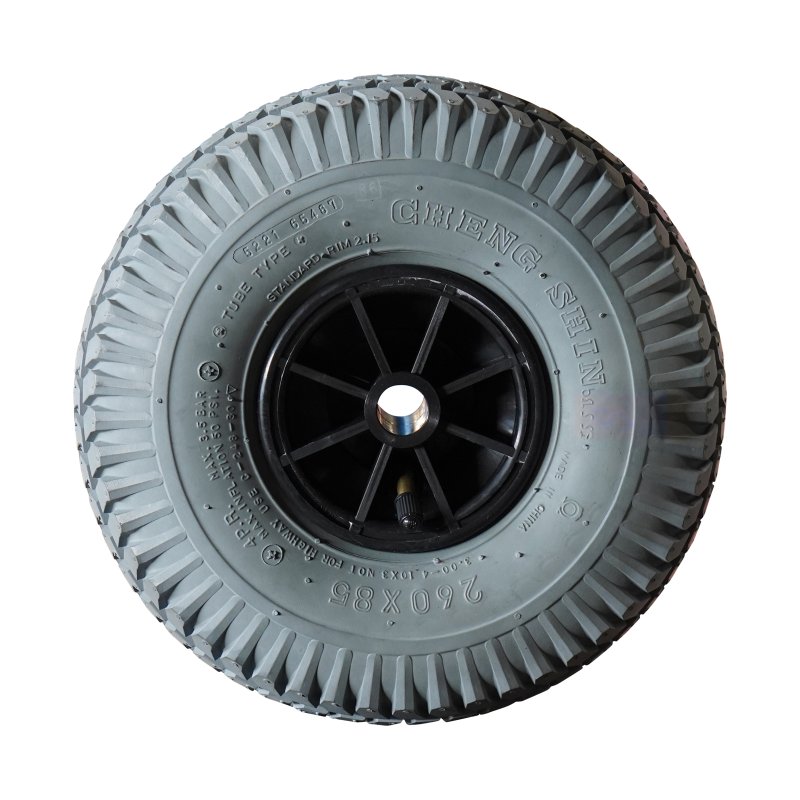 3.00-4 2.10x4 ET0 palier lisse Ø20 NL75mm plastique C-248 noir