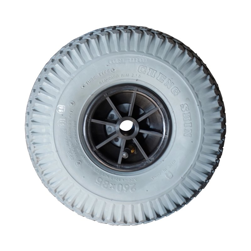 3.00-4 2.10x4 ET0 palier lisse Ø20 NL75mm plastique C-248 noir