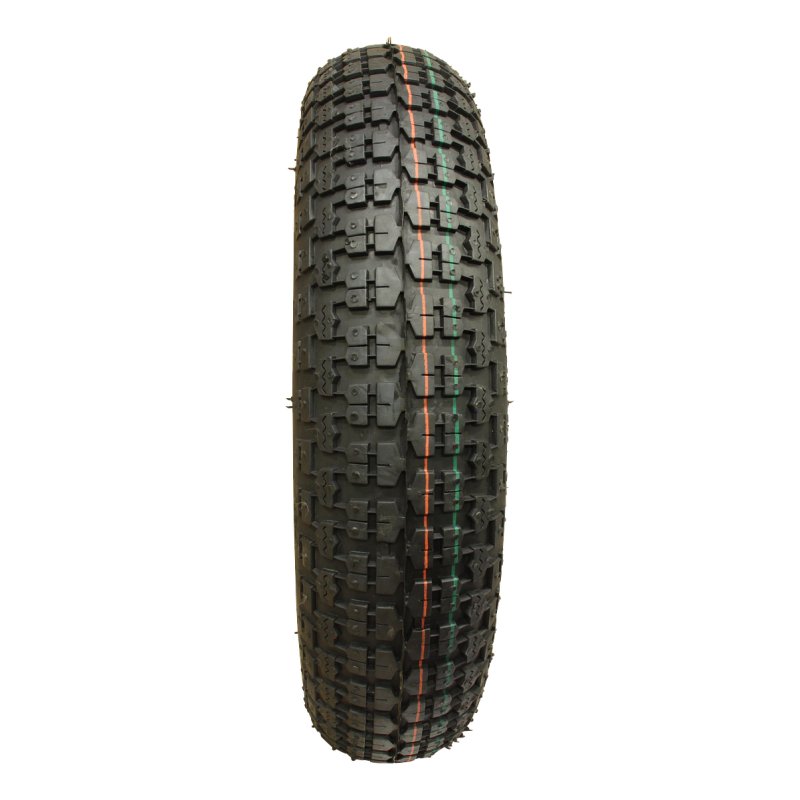 pneu + roue 3.50-8 2.50Ax8H2 ET0 NL75mm métal V-9128 gris