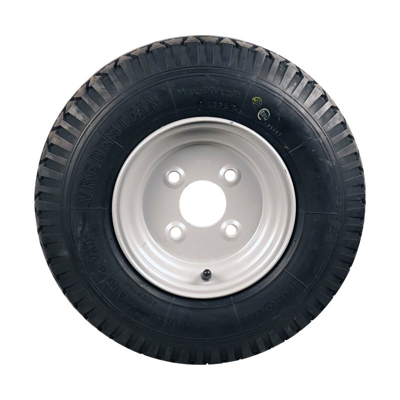 pneu + roue 4.00-8 2.50Ax8H2 ET-2 85/115/4 métal V-40 gris argent