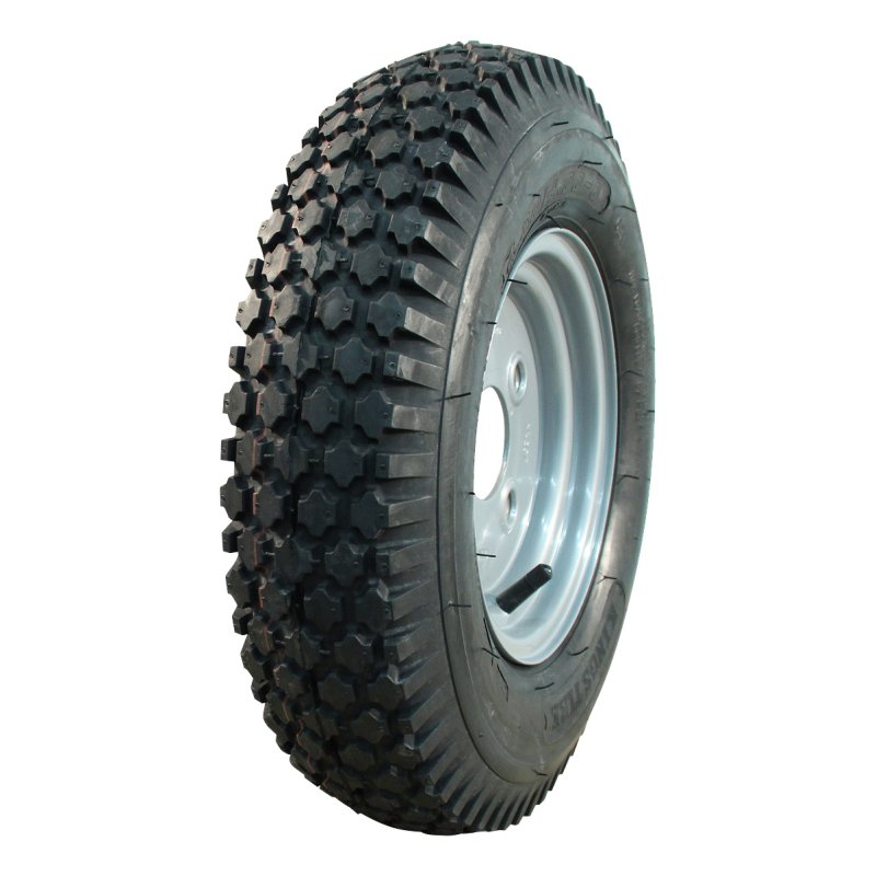 pneu + roue 4.80/4.00-8 2.50Ax8H2 ET-2 60/100/4 métal S-2202 gris argent