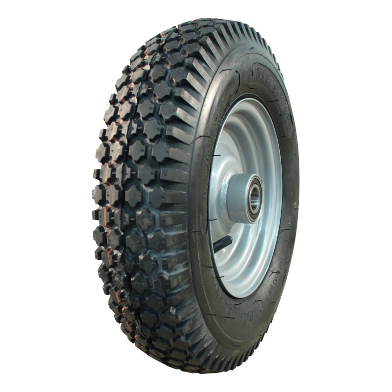 pneu + roue 4.80/4.00-8 2.50Ax8H2 ET0 NL90mm métal S-2202 gris