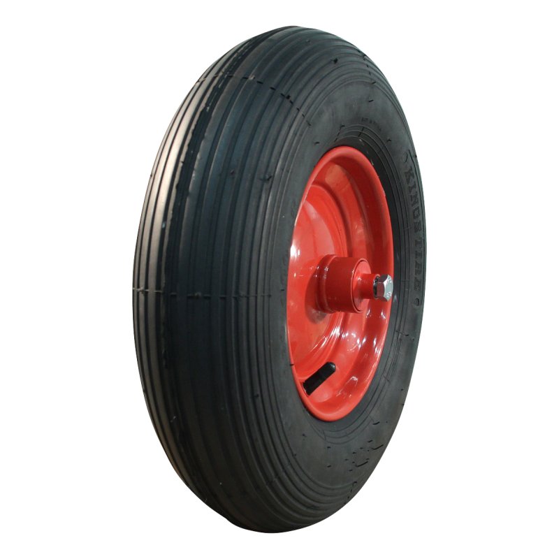 pneu + roue 4.80/4.00-8 2.50Ax8 ET0 NL96mm métal S-2301 Rouge 120mm